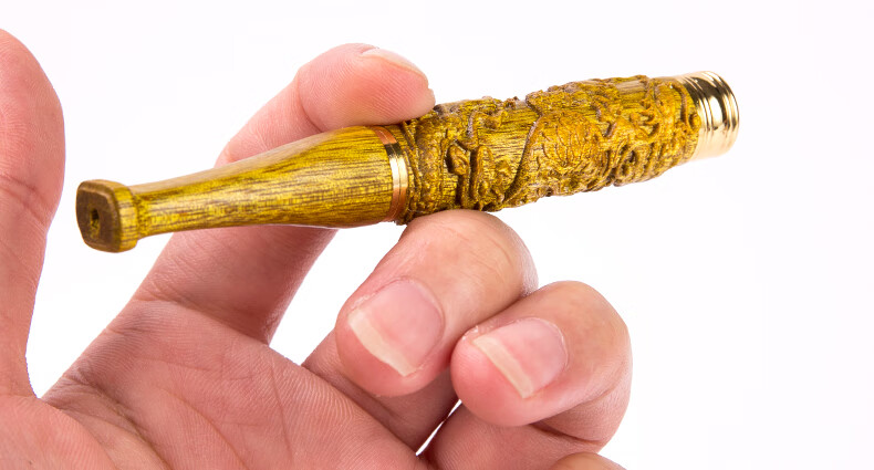 木辞 金丝楠木吸烟嘴过滤器粗细支两用烟嘴过滤嘴可清洗循环型木质