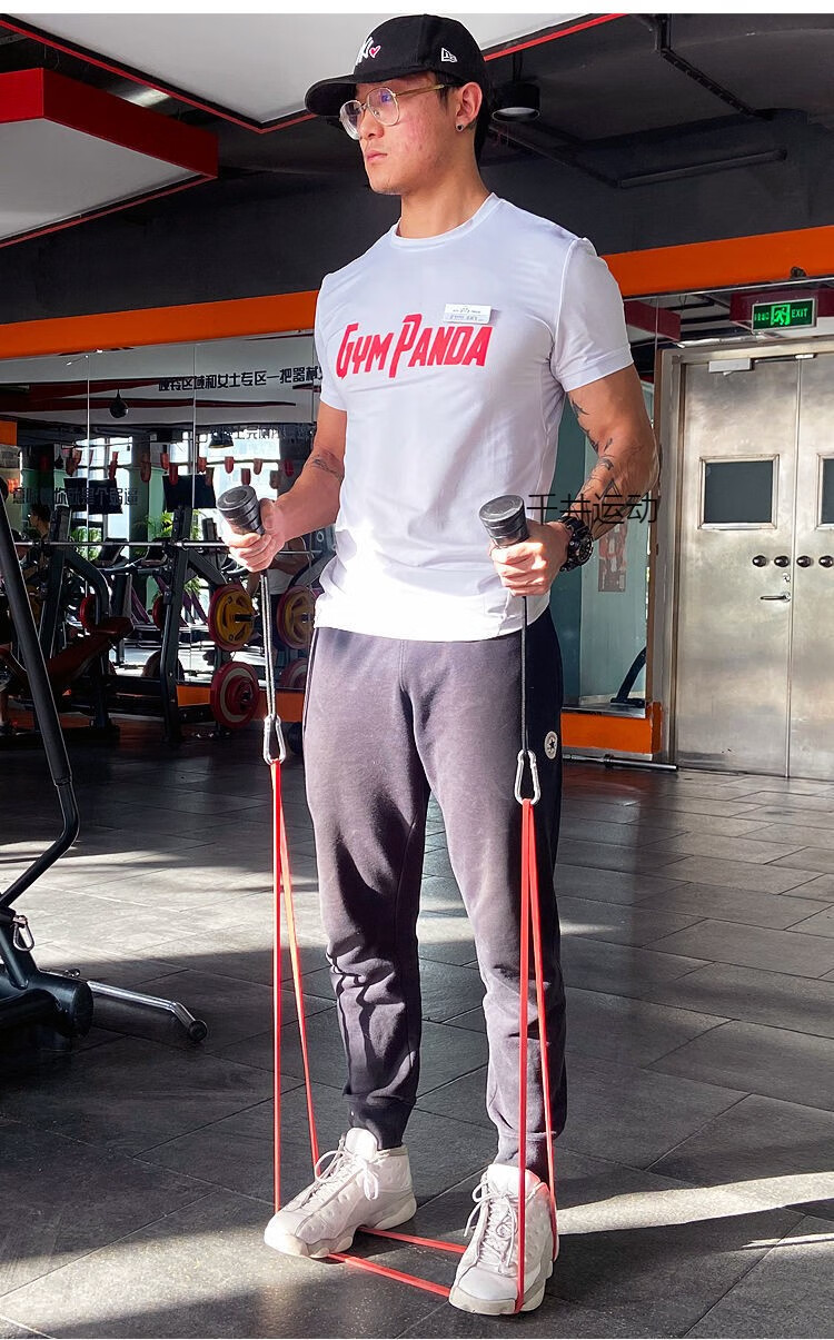 定制锥型二三头肌拉力绳双头面拉绳龙门架大飞鸟绳索下压健身拉背把手