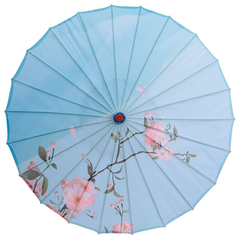人间烟火舞蹈伞同款70厘米傣族绸布古典中国风油纸道具专用 西瓜红