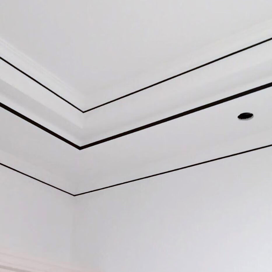 7厘米客厅天花板石膏线美边条 箔金色【2厘米x100米】