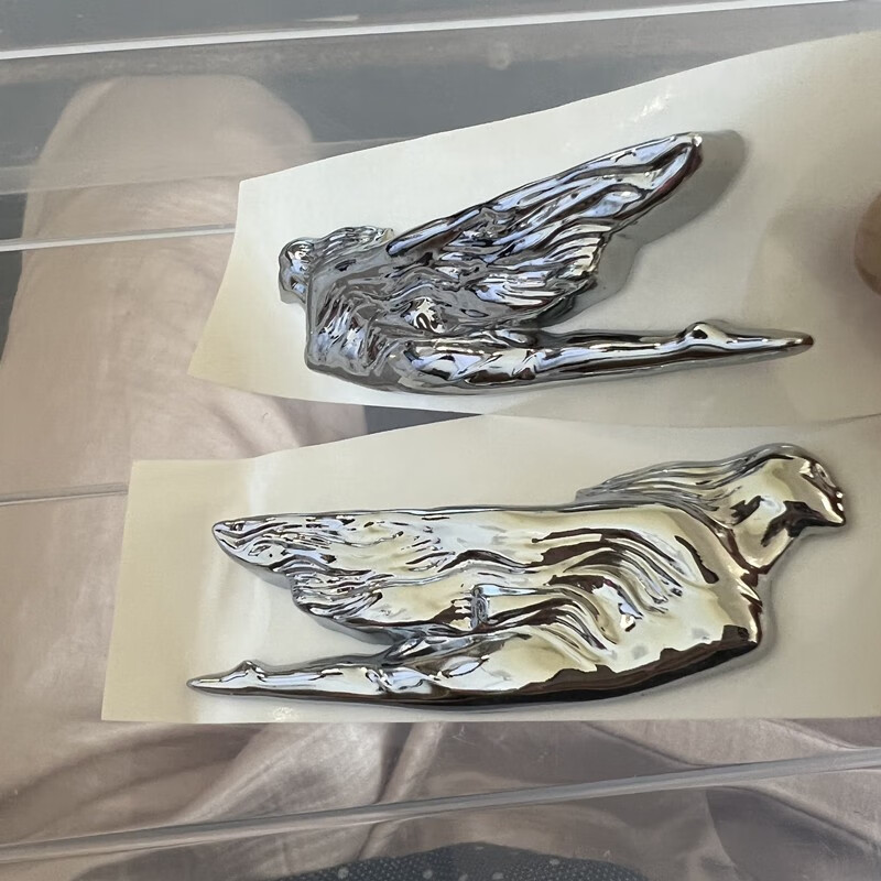 凯迪拉克ct6飞翔女神车标 120周年限量版标志车贴 c柱侧标车头标改装