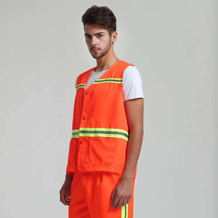 可开票环卫马甲背心工作服工人短袖带反光条保洁春夏天季养护园林市政