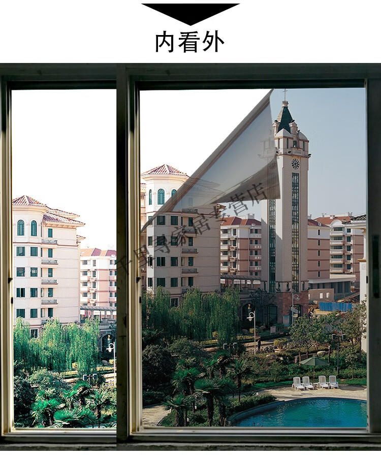 喜嘉华隔热膜窗户防晒玻璃膜单向透视贴纸遮光隐私遮阳贴膜家用阳台防