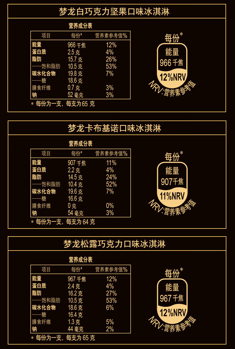 和路雪梦龙雪糕巧克力冰淇淋冷饮冰激凌 抹茶21支
