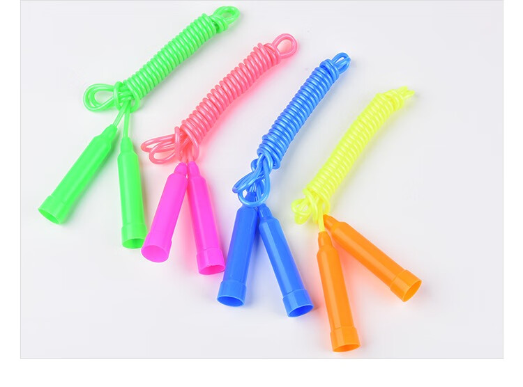 塑料跳绳轻便儿童软胶跳绳小学生儿童跳绳幼儿园单人塑料弹力绳子运动