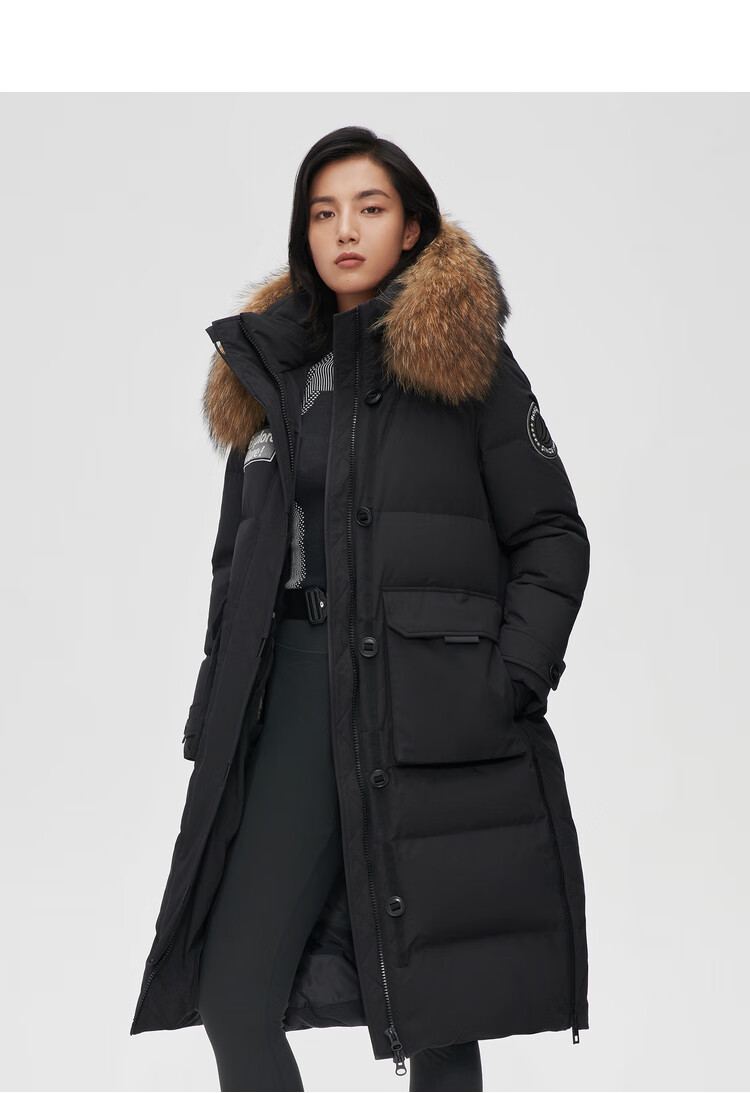 【杨幂同款】波司登2021年冬新款羽绒服极寒抗寒-30℃女长款毛领保暖