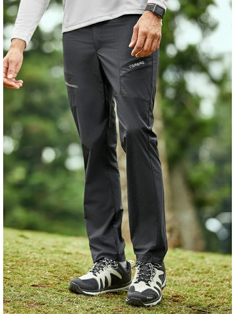 探路者速干裤男19春夏户外女式弹力透气徒步长裤kamh8118782188橄榄灰