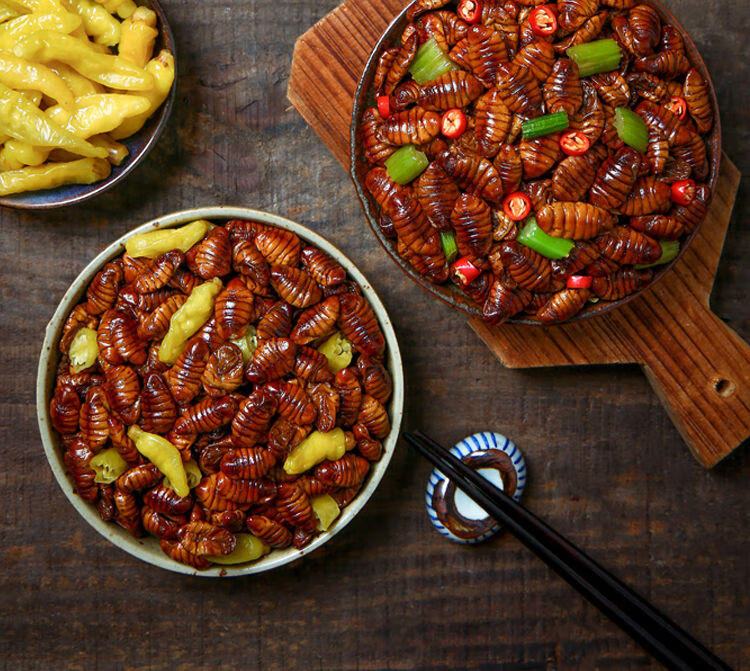 山东特产蚕蛹即食麻辣香辣香酥油炸五香1袋小蚕蛹蝉蛹下酒菜熟食 香酥