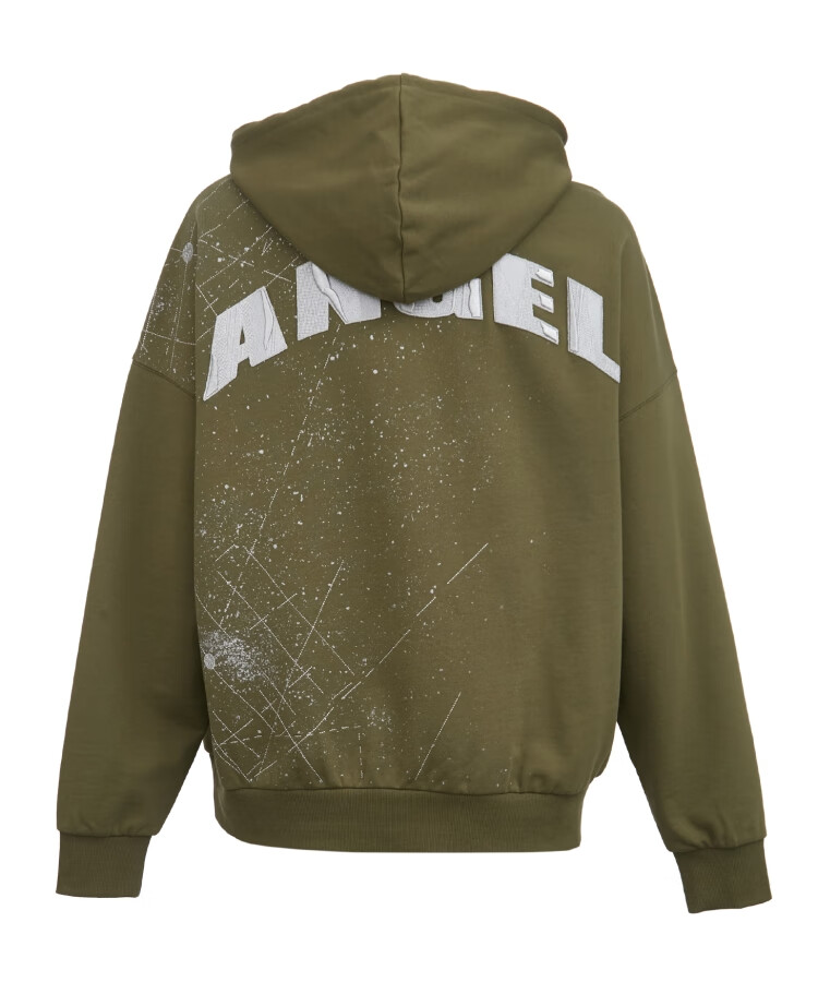 chen设计师联名国潮宽松连帽卫衣男221133138 e05灰绿色 xs