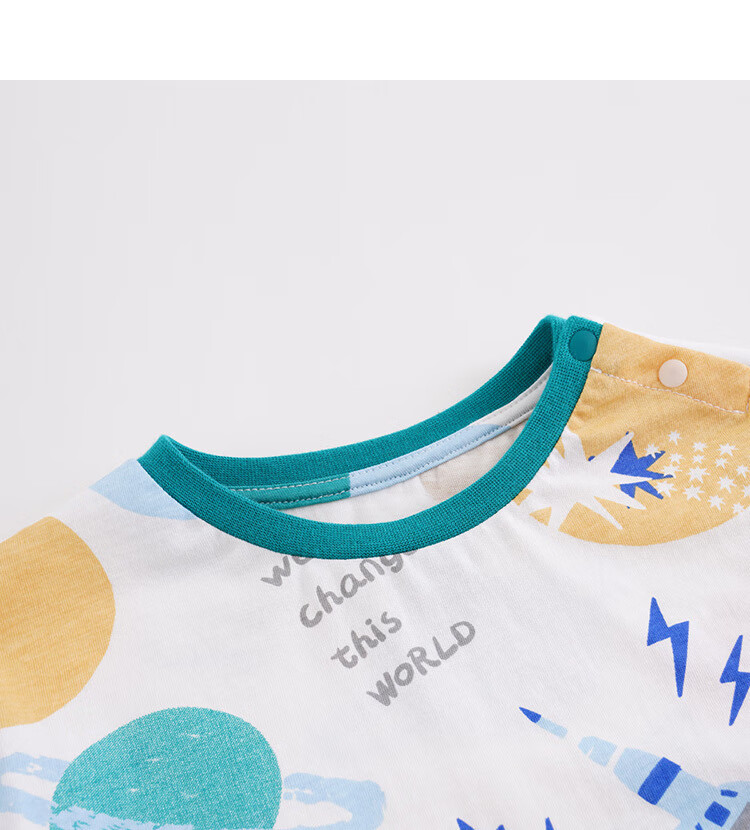 marcjanie马克珍妮2021年新款夏装 男童星球大战短袖t恤210381 星球