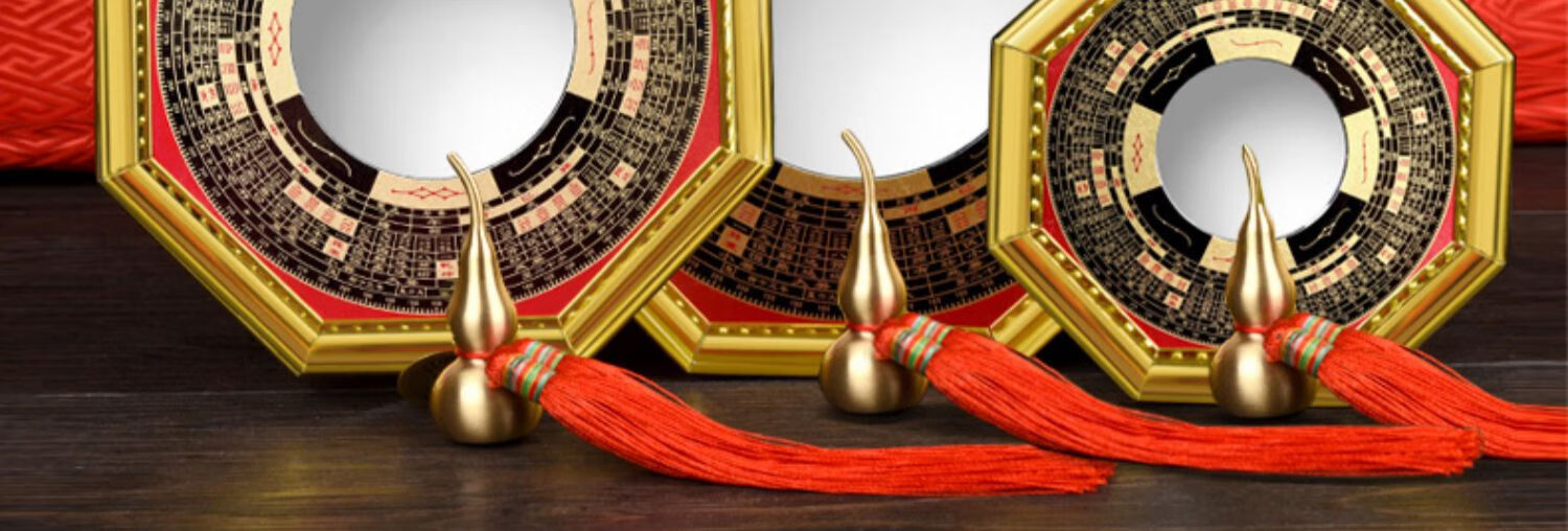 八卦镜家用门口凸镜凹镜吸招财凸面镜子开运挂件风水摆件 小号凸镜安