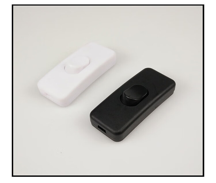 台灯按钮开关床头灯按键船型303带开关电源线灯具配件中途翘板件t 303