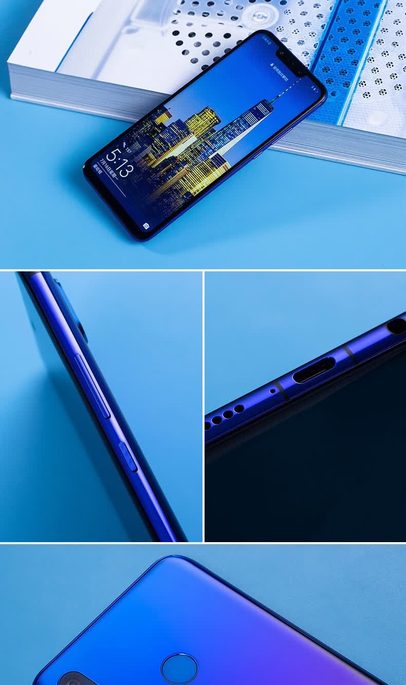 华为nova3手机全面屏高清四摄游戏4g全网通双卡双待蓝楹紫6gb128gb