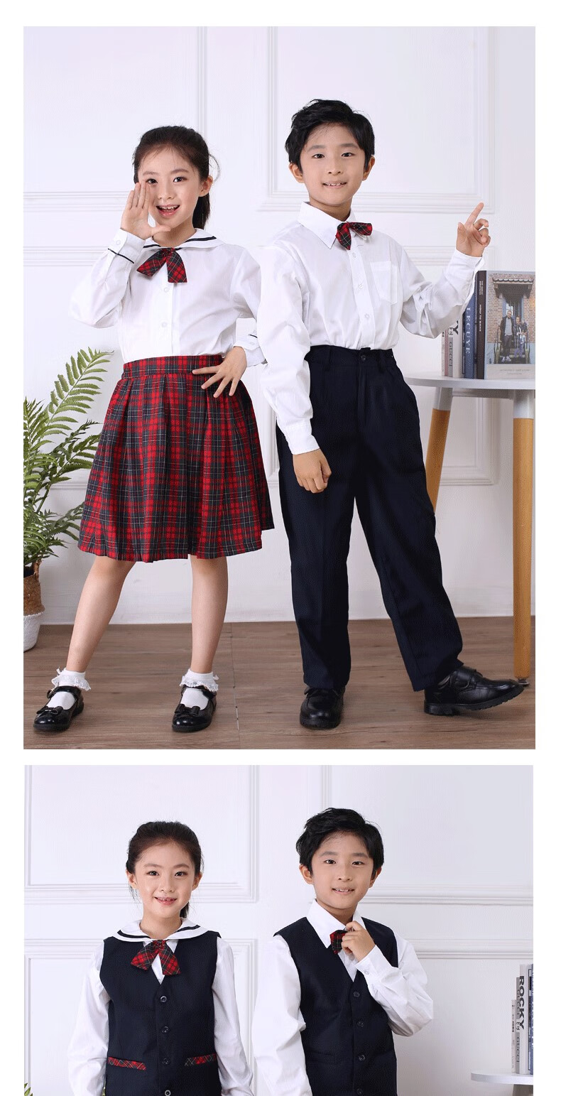 缘梦澜 深圳校服小学深圳校服小学生秋冬季礼服套装小学生男女学生