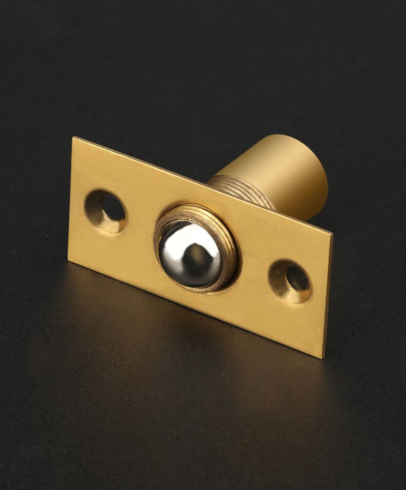 夜易宝不锈钢门碰珠酒店ktv碰珠锁大门顶珠隐形门弹簧弹珠锁可调节碰