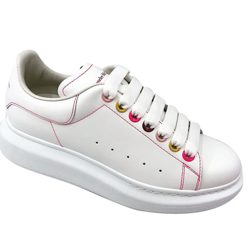 亚历山大·麦昆 奢侈品女鞋 女士时尚休闲鞋运动鞋 百搭小白鞋 白色