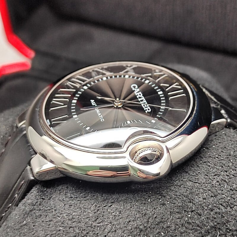【二手95新】卡地亚wsbb0003蓝气球黑盘罗马字男表自动机械42mm【图片