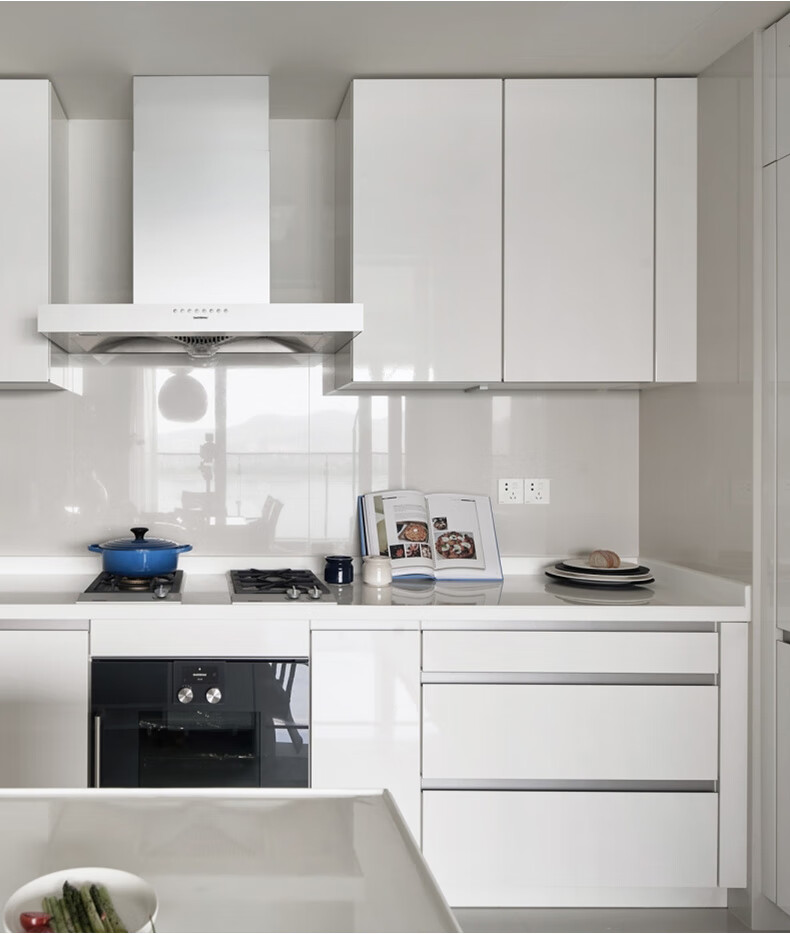 厨房橱柜免拉手铝合金型材五金吊柜底板高柜抽屉隐形u型免拉手辰鸿