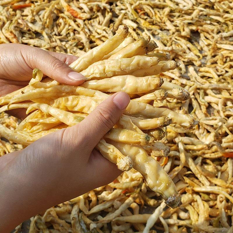 500g湖南白辣椒干盐辣椒微辣特香农家自制辣椒干货特产卜辣椒500g白