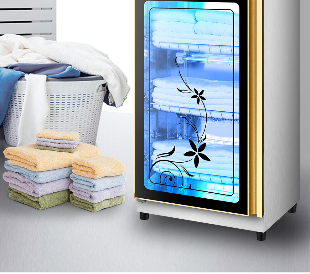 在丰紫外线消毒柜 美容院理发店幼儿园毛巾衣物消毒柜 家用商用臭氧