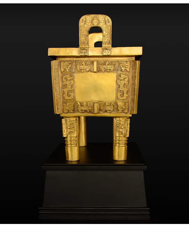 鼎摆件黄铜鼎开业礼品大号铜鼎 21号司母戊鼎【配底座】【图片 价格