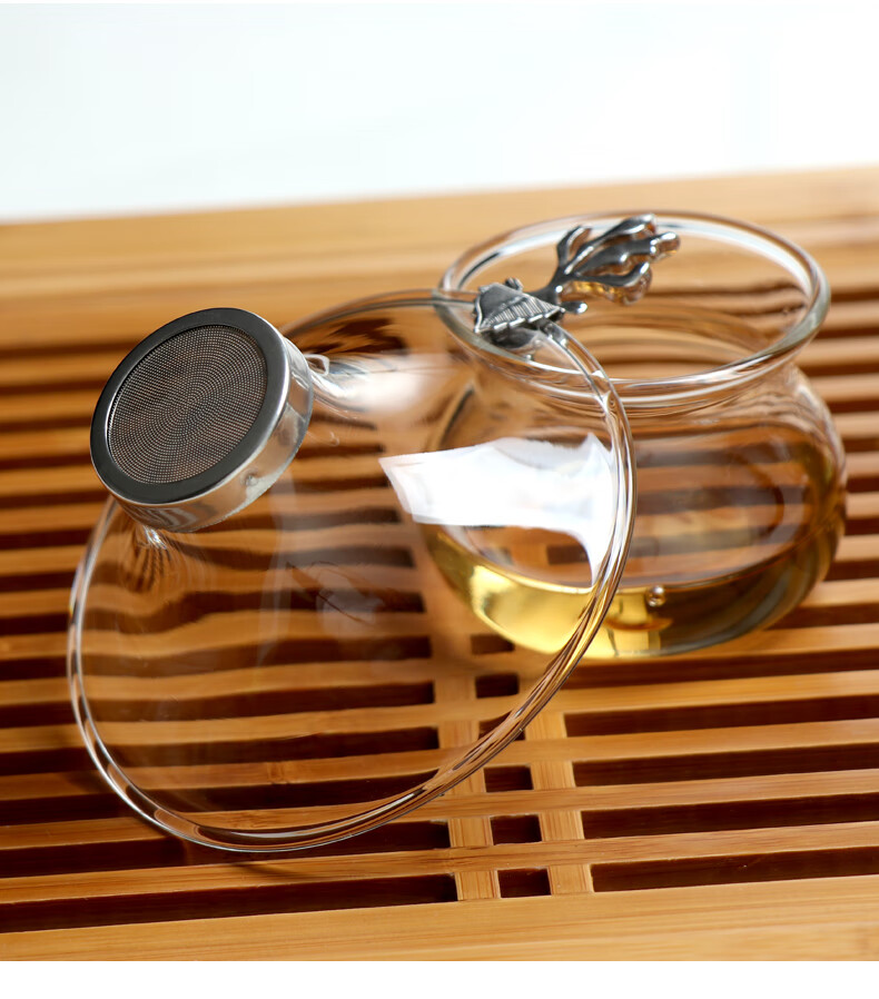 良乐屋玻璃茶漏茶叶过滤器滤茶器茶隔功夫茶具公道杯滤网银鱼茶漏茶