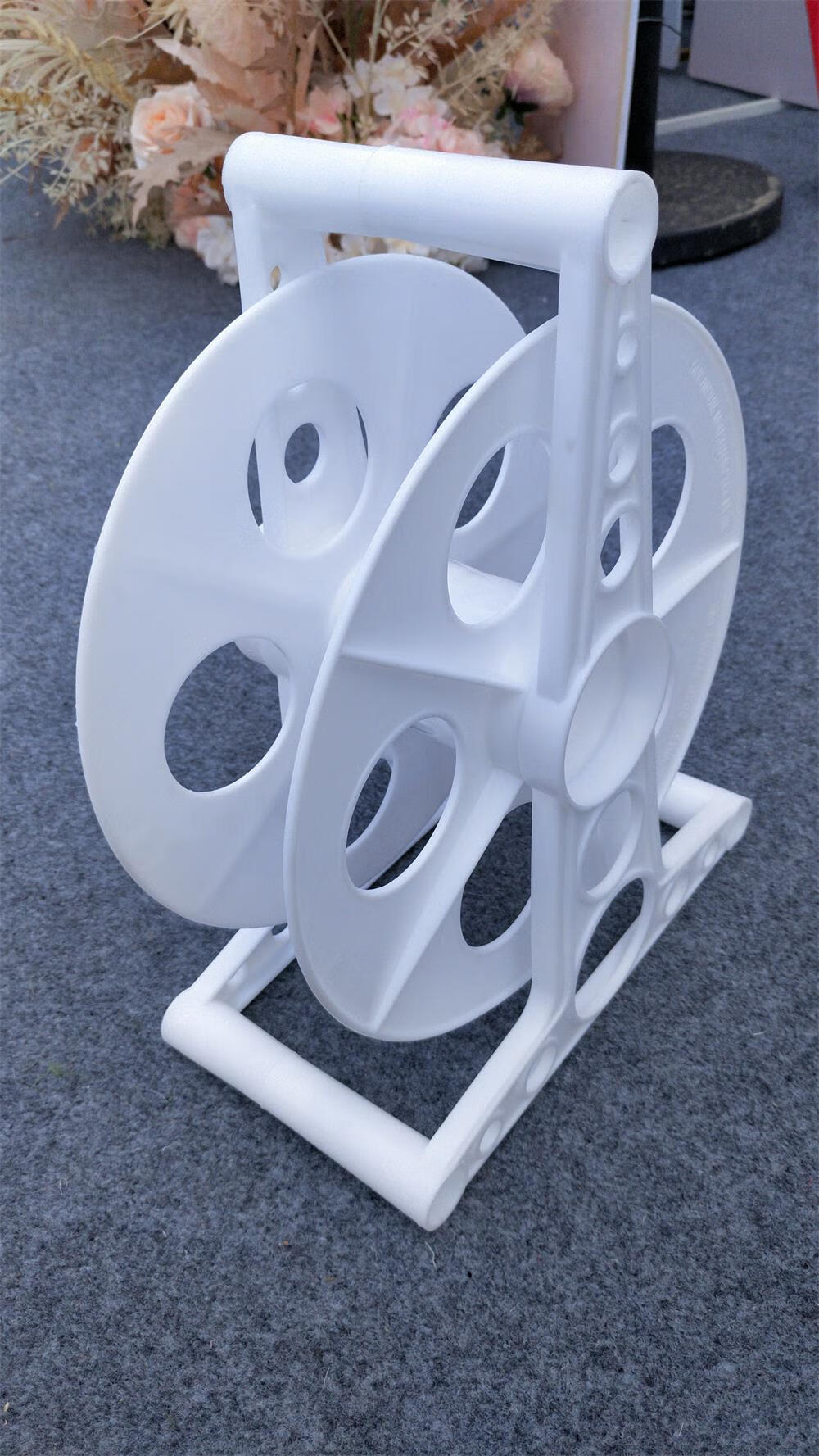 卷线盘空盘绕线盘放线滚轮电线收纳盘架手摇轱辘放线器拖线盘线轴2610