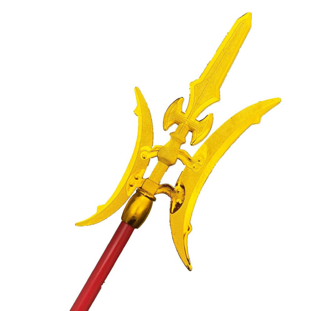 方天画戟青龙偃月刀关羽大刀儿童三国演义长矛赵云枪玩具表演道具 红