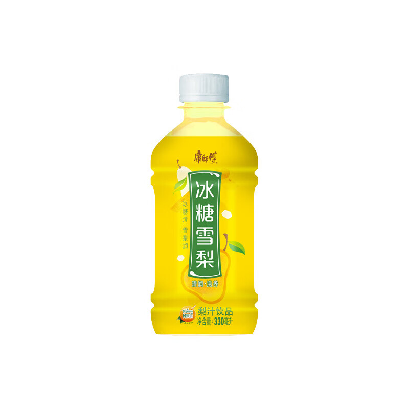 康师傅 清润冰糖雪梨 330ml*12瓶 整箱迷你小瓶果汁饮料果味饮品