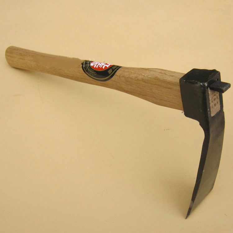 精品7号锻造小锄头挖笋木柄耐用锻打园艺工具种花种菜松土锻造7号锄