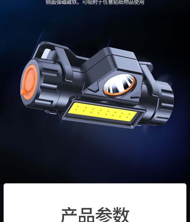 头灯超亮可充电氙气灯锂电户外钓鱼头灯霸王头戴led矿灯超长待机普通