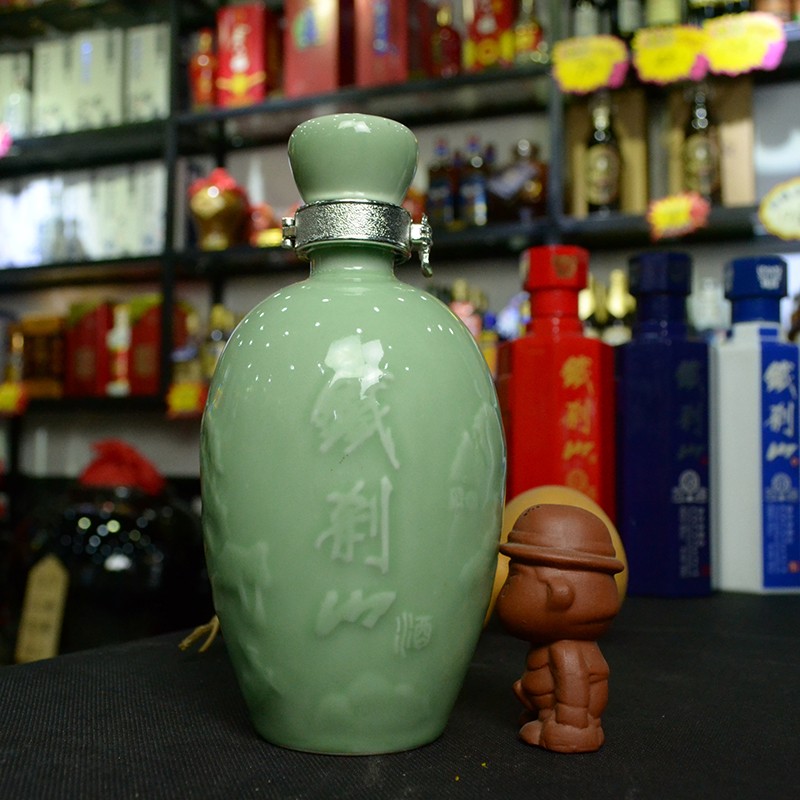 东北辽宁本溪铁刹山青瓷雅韵52度500ml1瓶浓香型高度纯粮食白酒原浆