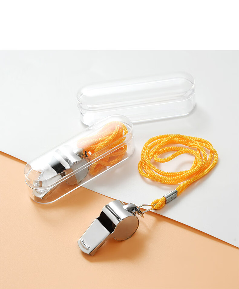 哨子户外金属训练裁判体育老师儿童幼儿园不锈钢口哨经典款1个