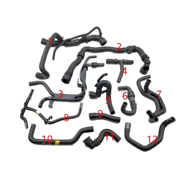 汽车发动机全车水管老途安老速腾18t水箱散热器上下暖风冷却水管1号