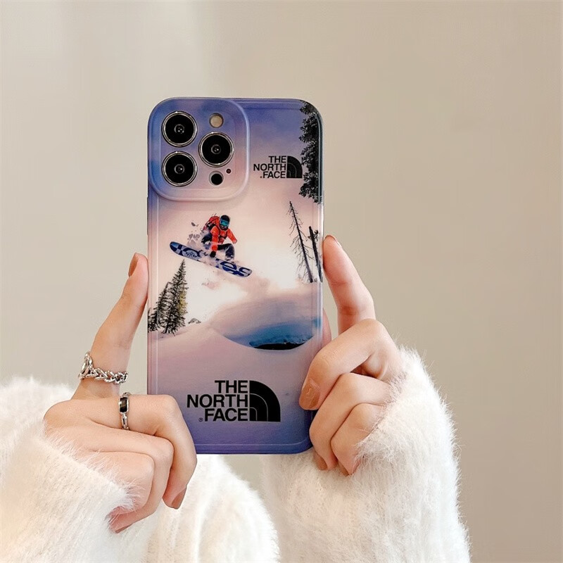 摩幻潮牌北面滑雪适用于苹果13手机壳iphone11max全包防摔xr新款x保护