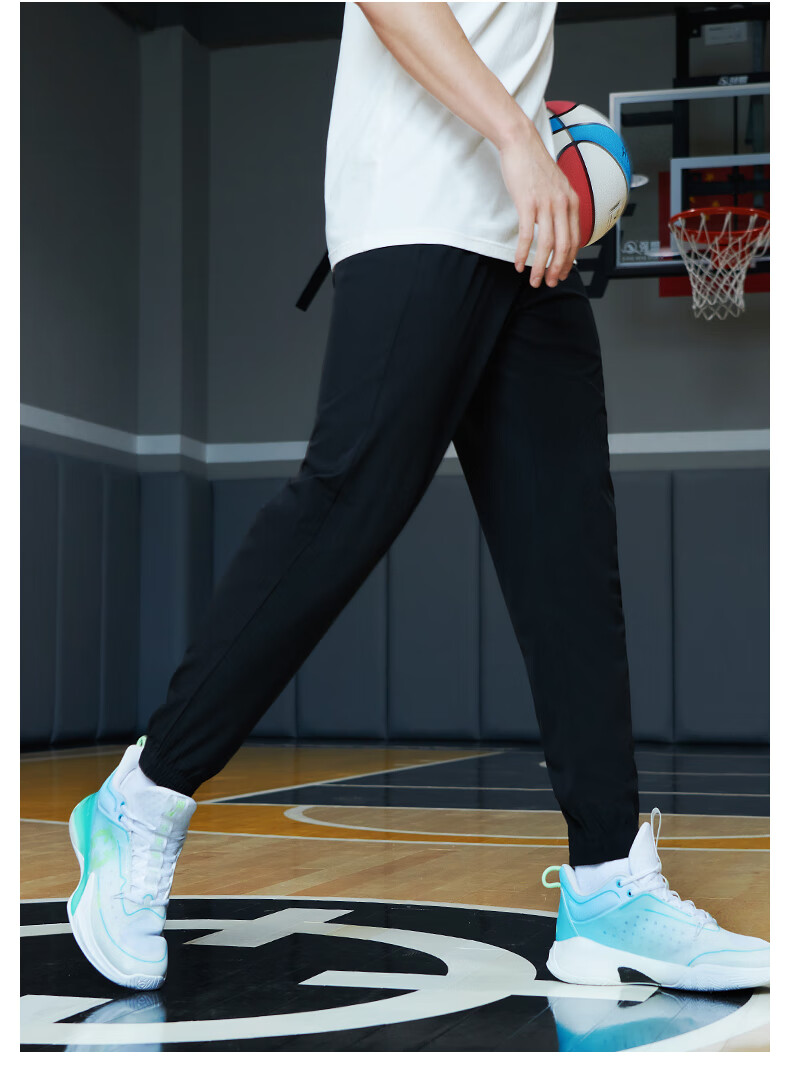 准者(rigorer) 抽绳运动裤男秋冬新款梭织裤男士宽松休闲体育生训练