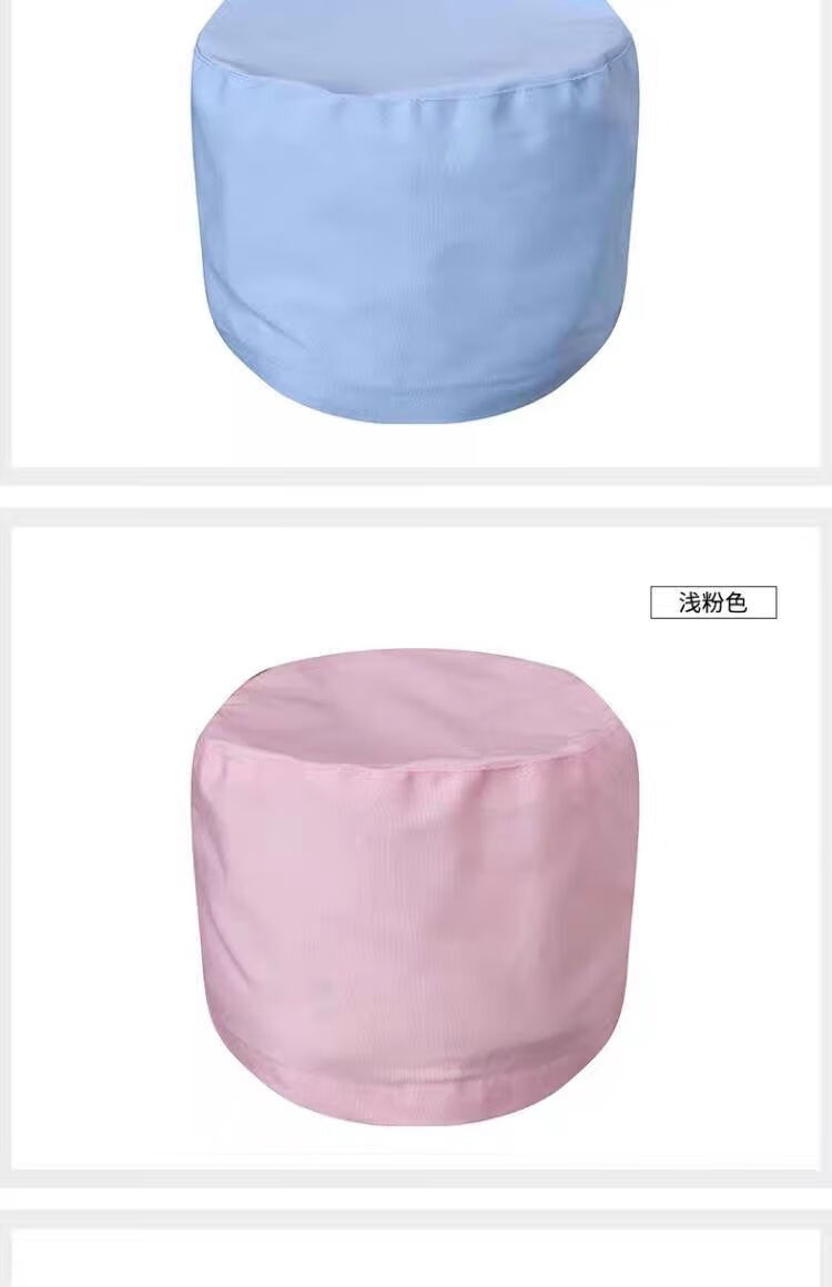 医生圆帽白色男女医师帽护士圆帽大夫帽卫生帽工作帽厨师护士帽白色