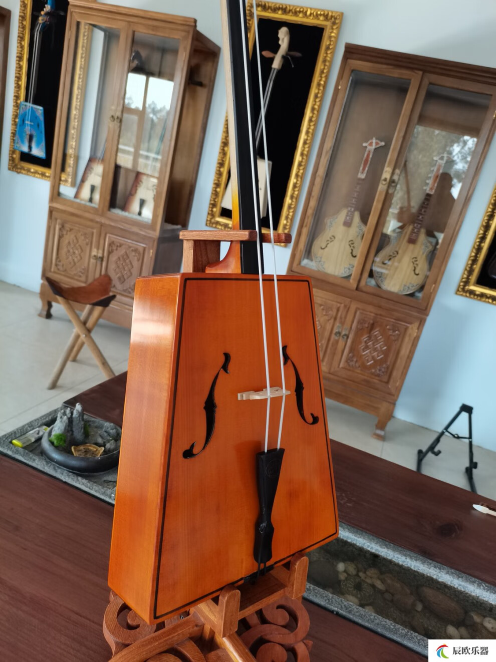 【品质好物】专业马头琴带教学白松木面板精细打磨好音色苏和的白马厂