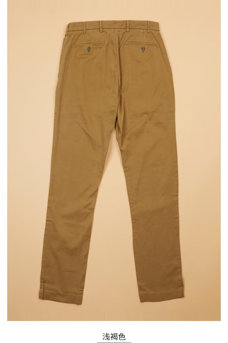 布克兄弟男士21春新棉质混纺直筒休闲裤简约百搭 b255-浅褐色 2830