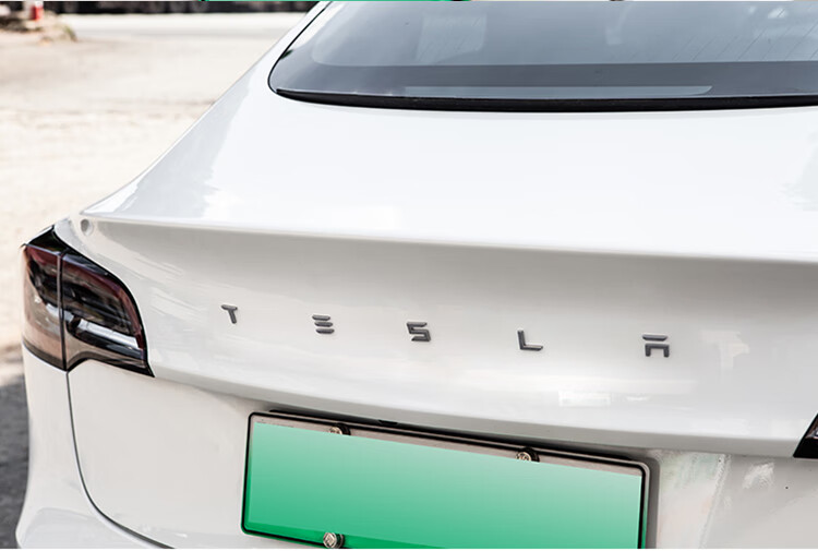 润华年适用于特斯拉model3车标改装车贴高性能标火箭标个性金属尾标