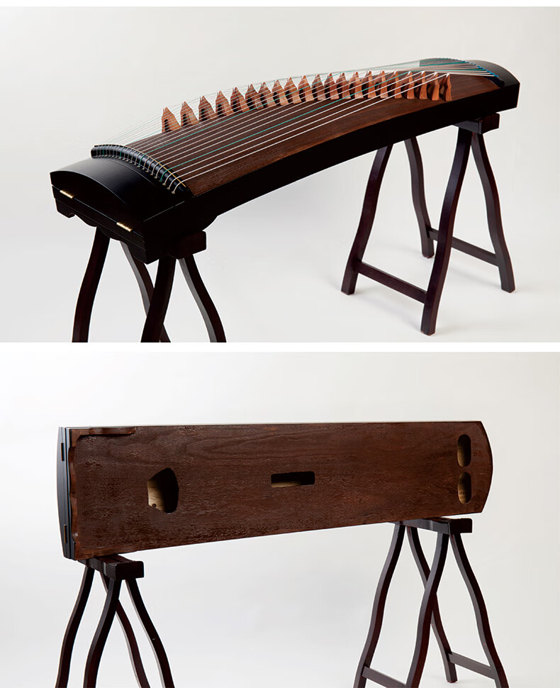 古筝 迷你小古筝便携式21弦短筝120cm初学者入门儿童新手 95cm素雅小