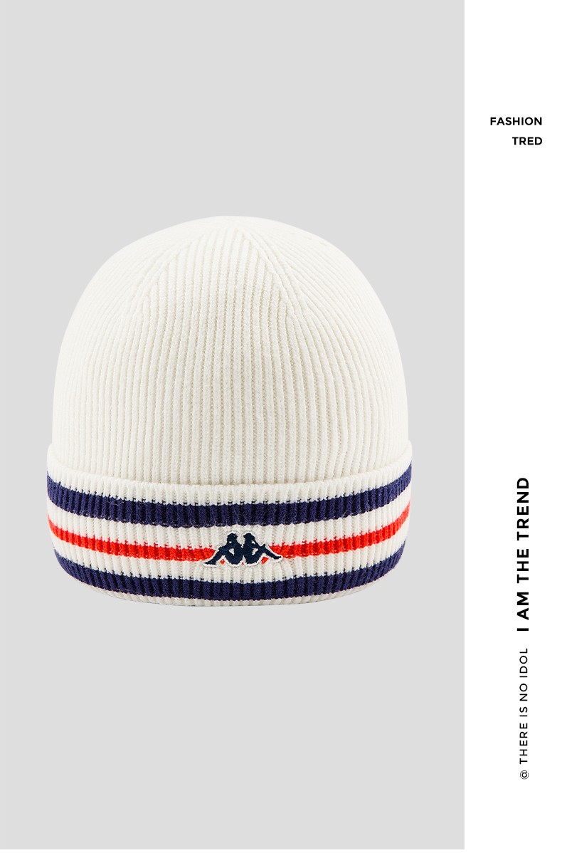 kappa卡帕官方男帽女帽针织帽2022夏季新款帽子情侣保暖帽毛线帽休闲