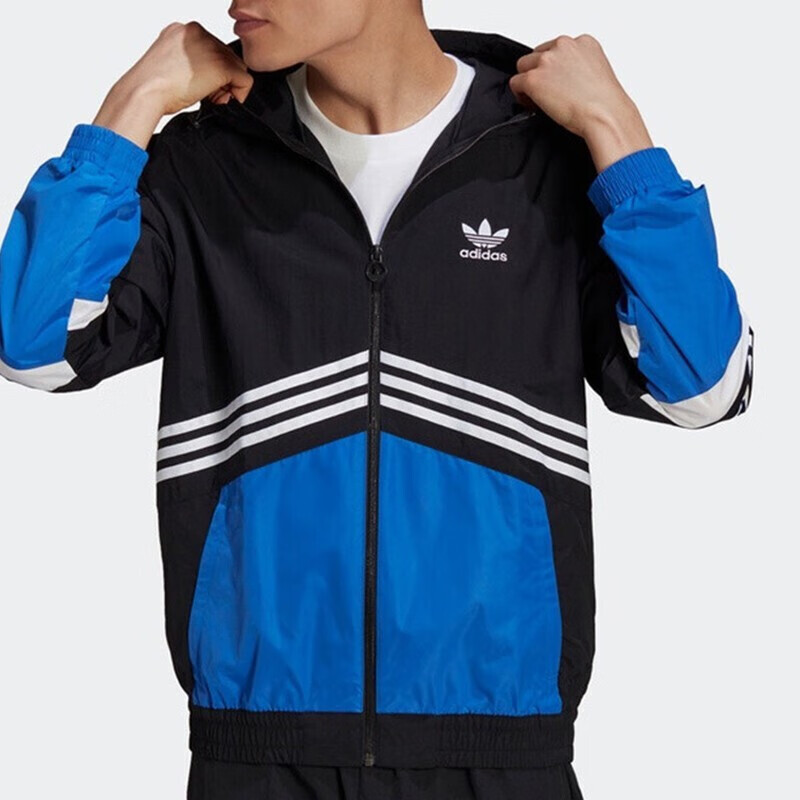 Adidas阿迪达斯官方旗店夹克男装2022春季新款运动服时尚宽松舒适休闲防风衣外套GN3340 S【图片价格品牌报价】-京东