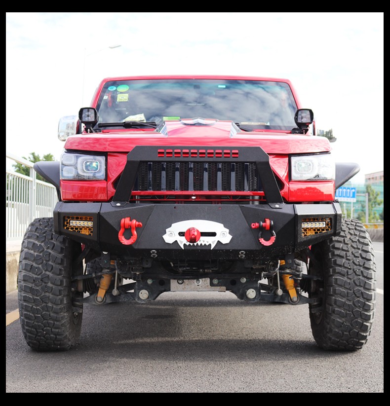 适用于北京bj40plus保险杠bjl前后杠改装 越野竞技杠防撞前杠 bj40