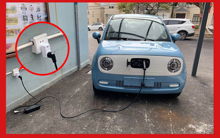 新能源五菱宏光mini ev接地宝免接地线插座电动汽车充电器转换桩 智能