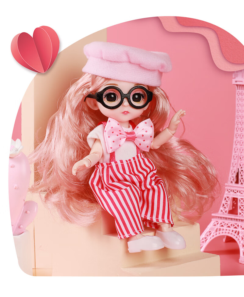 菲妮朵儿迷你娃娃大礼盒送女儿送妹妹送同学生日礼物玩具六一礼物6只