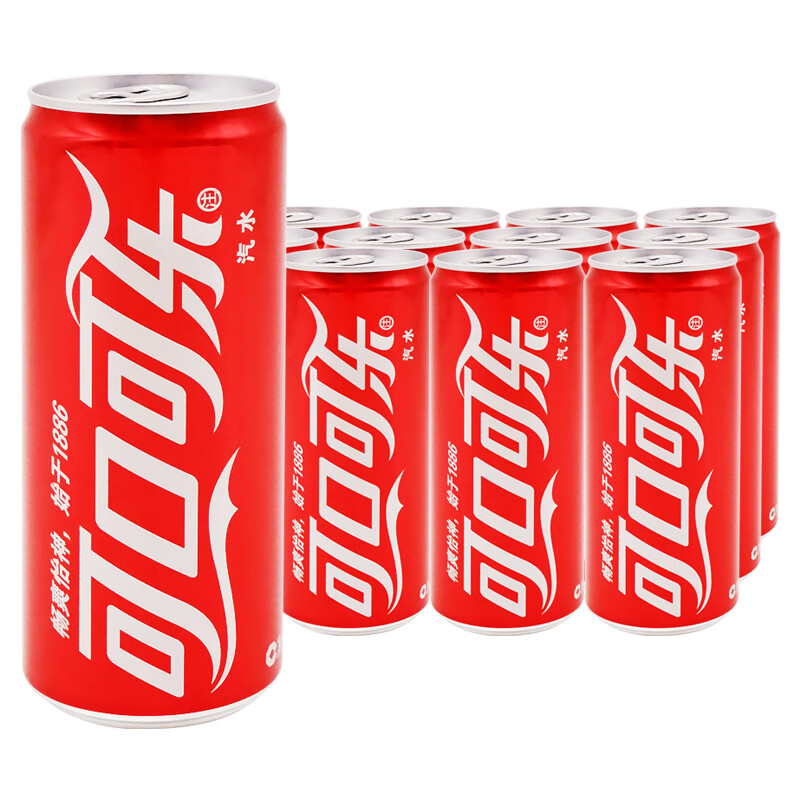 可口可乐碳酸饮料细长罐330ml12罐