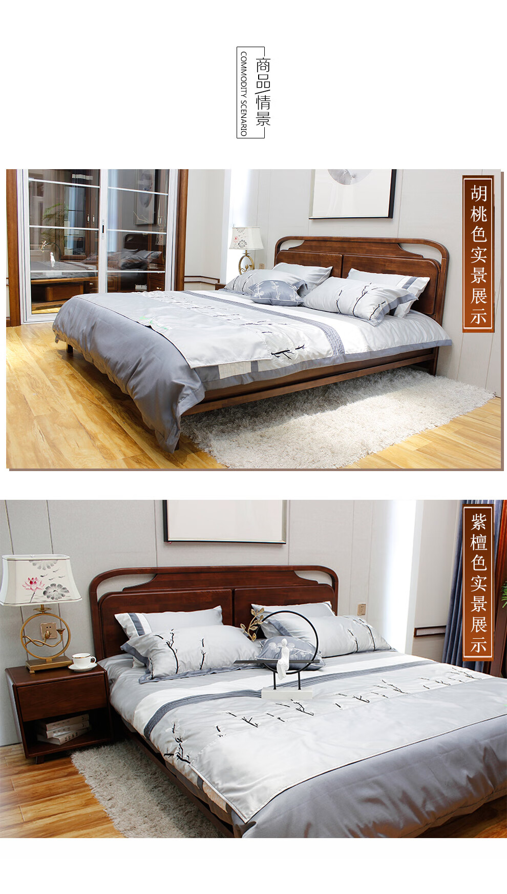 双叶家具实木床现代简约床实木双人床简易实木床工厂直销床儿童床