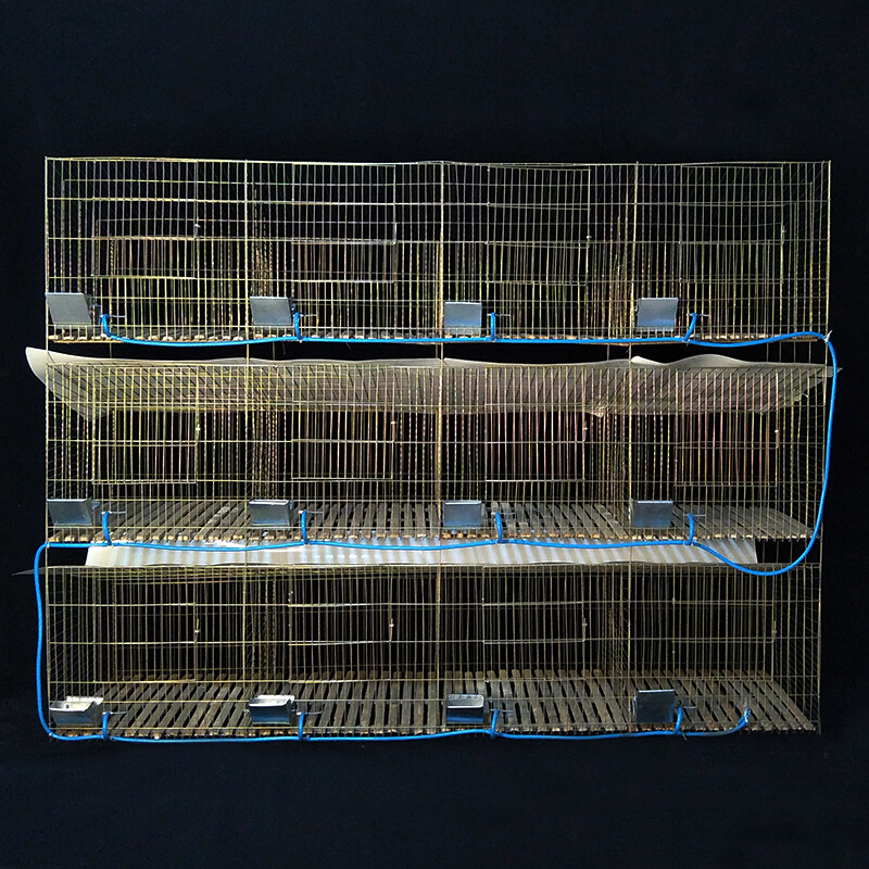 【京东推荐】加粗养殖笼特大繁殖笼24位大号12位三层子母兔子饲养笼 9