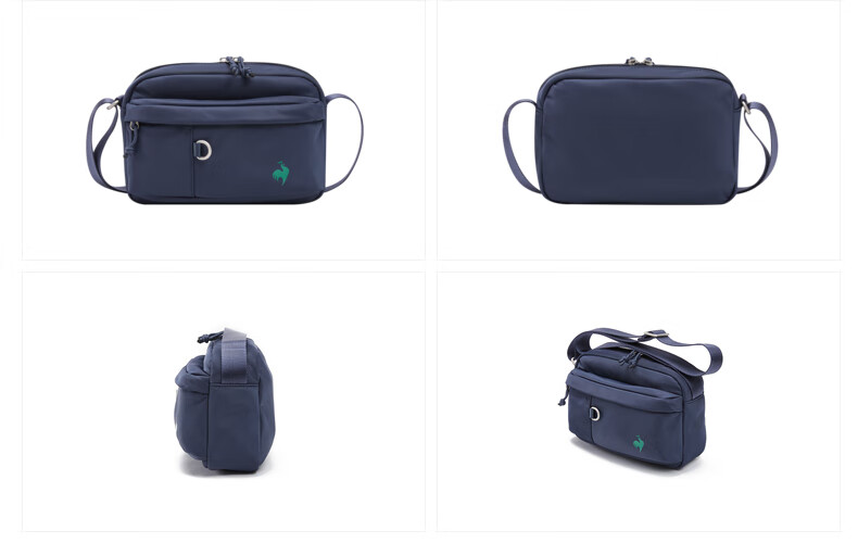 乐卡克法国公鸡品牌2021年秋新品日常搭配中号挎包单肩包男女通用深海